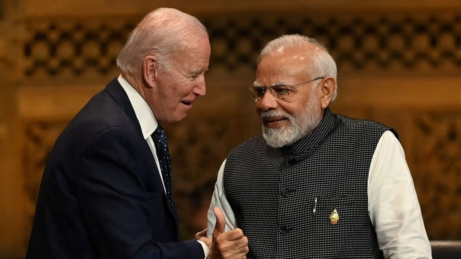 Prime Minister Narendra Modi with US President Joe Biden.