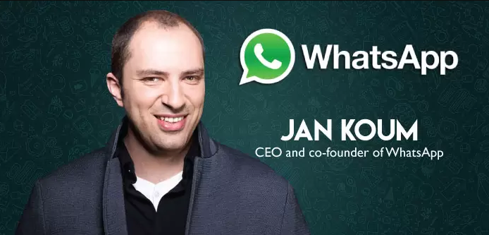 Jan Koum the founder of WhatsApp