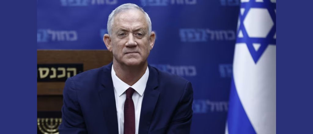 Benny Gantz, former IDF Chief of Staff and prominent Israeli politician, serving on the war cabinet during the Israel-Hamas War, 2023.