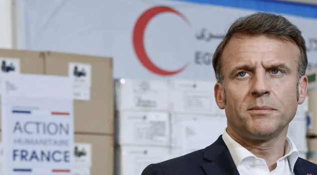 Macron speaking on Gaza ceasefire and UN-backed mission.