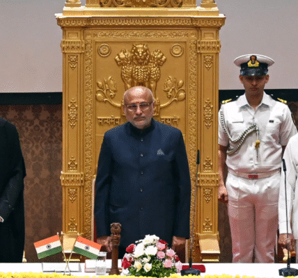 C. P. Radhakrishnan Vice President of India taking oath