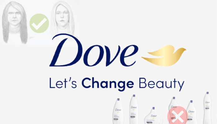 Women participating in the Dove Real Beauty campaign, promoting natural beauty and self-esteem
