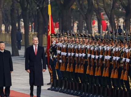 King Felipe VI meets Xi Jinping at Beijing’s Great Hall of the People