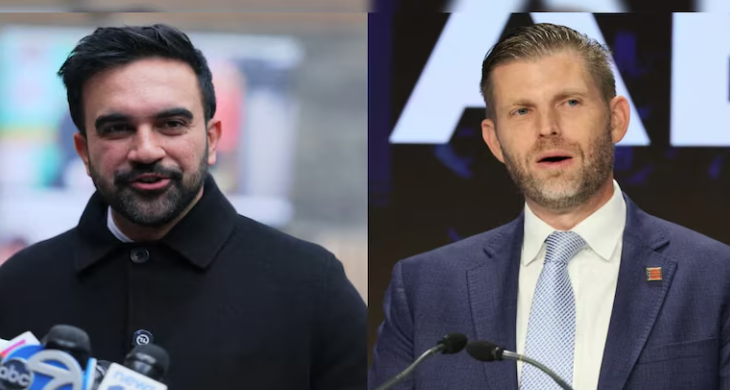 Eric Trump escalates attacks on New York City mayor-elect Zohran Mamdani