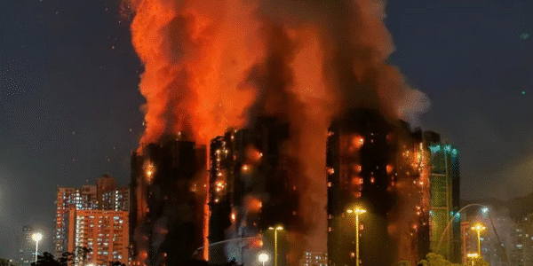 As night fell, the fire’s devastating scale became clear