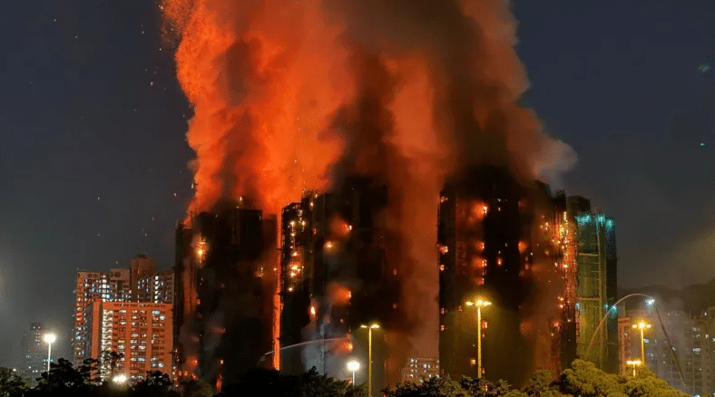 As night fell, the fire’s devastating scale became clear