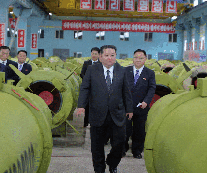 North Korean leader Kim Jong Un inspects key munitions enterprises during visits in the final quarter of 2025, according to images released by the country’s state media.
