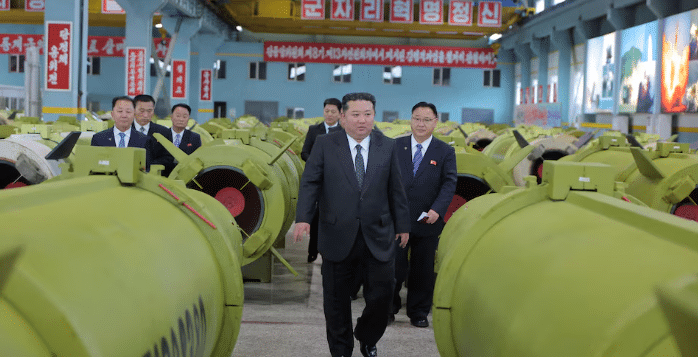 North Korean leader Kim Jong Un inspects key munitions enterprises during visits in the final quarter of 2025, according to images released by the country’s state media.