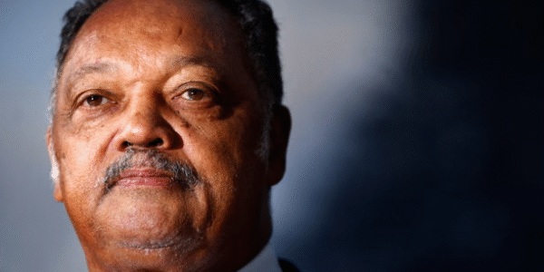 The Rev. Jesse Jackson speaks at a public event in 2015, continuing his decades-long advocacy for civil rights and social justice.