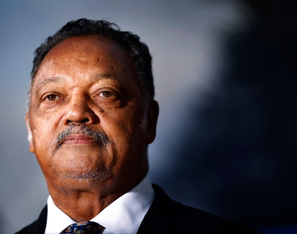 The Rev. Jesse Jackson speaks at a public event in 2015, continuing his decades-long advocacy for civil rights and social justice.